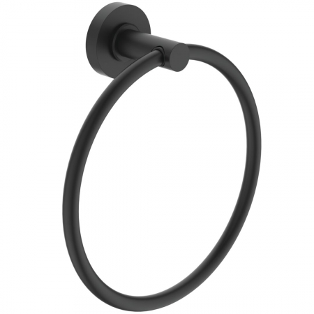 Cuiere si suport prosoape - Suport prosop baie rotund negru mat Ideal Standard IOM