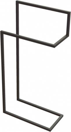 Suport prosop negru freestanding, MOKKO [1]