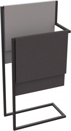 Cuiere si suport prosoape - Suport prosop negru freestanding, MOKKO