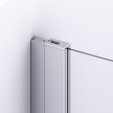 Cabina dus crom 100x100 cm, usa culisanta, grosime sticla 6 mm, tratament anticalcar, Ronal Divera [6]