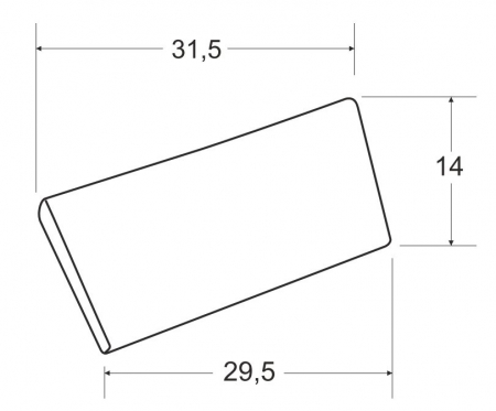 Tetiera cada baie, culoare gri, Besco Comfy [2]