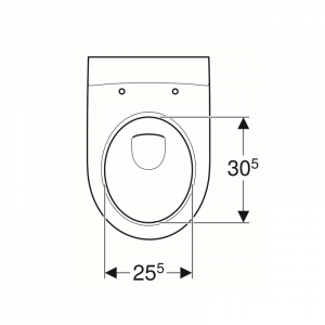 Vas wc suspendat rimless alb, rotund, Geberit iCon [5]