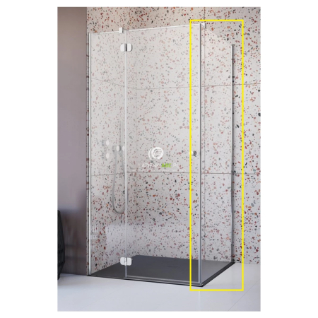 Baie - Perete lateral de duș Radaway Torrenta S1 80x195 cm, crom, sticlă 6 mm