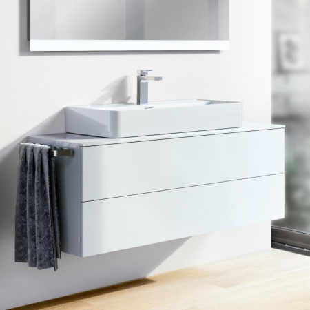 Dulap baie suspendat Ideal Standard Adapto pentru lavoar, 105 cm, alb lucios, blat cu decupaj [1]