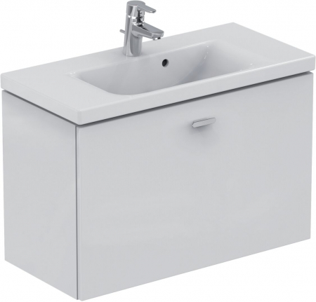 Mobilier pentru lavoar - Dulap baie suspendat 59x37 cm, cu sertar, pentru lavoar, alb lucios, Ideal Standard  Connect Space