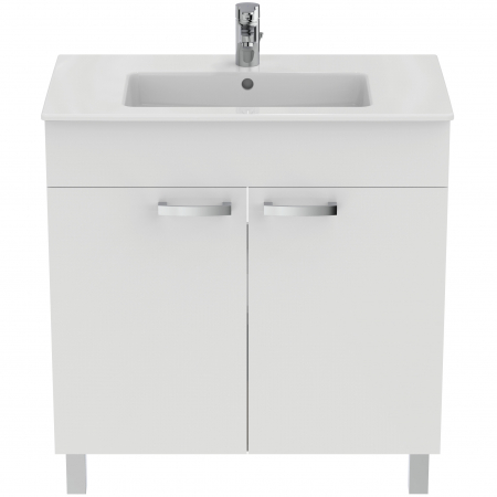 Dulap baie cu picioare Ideal Standard Tempo pentru lavoar, 80 cm, alb lucios [1]