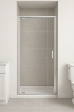 Usa sticla dus batanta 80x185 cm profil crom lucios Cersanit Basic [1]