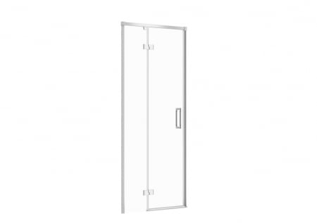 Usi, paravane si pereti dus - Usa sticla dus batanta 80x195 cm profil crom Cersanit Larga, montare stanga