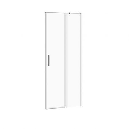 Usa sticla dus batanta 80x195 cm profil crom Cersanit Moduo, montare dreapta [0]