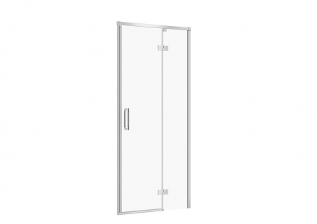 Usi, paravane si pereti dus - Usa sticla dus batanta 90x195 cm profil crom Cersanit Larga, montare dreapta