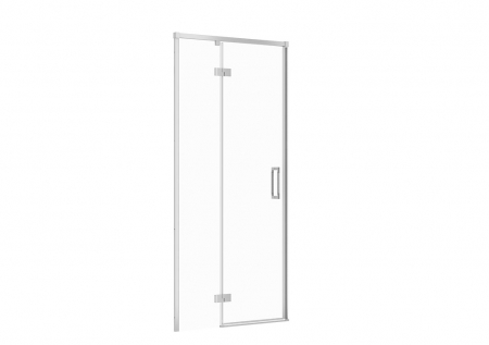 Usi, paravane si pereti dus - Usa sticla dus batanta 90x195 cm profil crom Cersanit Larga, montare stanga