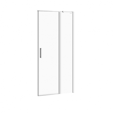 Usi, paravane si pereti dus - Usa sticla dus batanta 90x195 cm profil crom Cersanit Moduo, montare dreapta