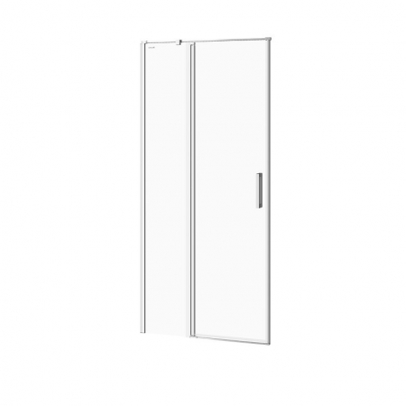 Usi, paravane si pereti dus - Usa sticla dus batanta 90x195 cm profil crom Cersanit Moduo, montare stanga