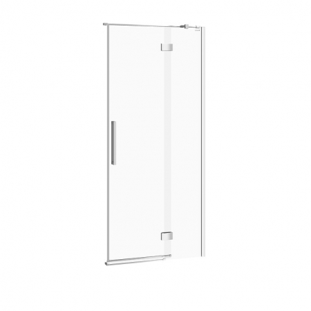 Usi, paravane si pereti dus - Usa sticla dus batanta 90x200 cm profil crom Cersanit Crea, montare dreapta