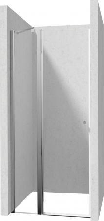 Usi, paravane si pereti dus - Usa sticla dus batanta 100x200 cm profil crom Deante Kerria Plus