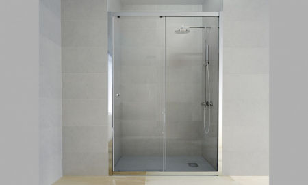 Usi, paravane si pereti dus - Usa sticla dus culisanta Gala Step New formata din 2 elemente, 160x195 cm