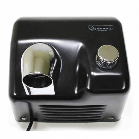 Uscator de maini cu aer cald, negru mat, Jet Dryer BUTTON [1]