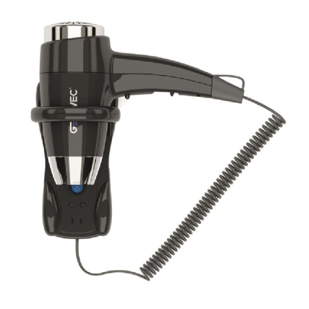 Baie - Uscator par profesional hotel 1800W, negru, GENWEC MISTRAL