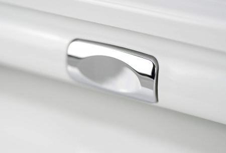 Vas wc compact, alb,  fara bordura, capac cu spăaare turbionara, Deante Jasmin [4]