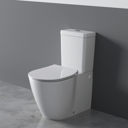 Vas wc stativ Ideal Standard Connect II AquaBlade alb lucios back to wall [4]
