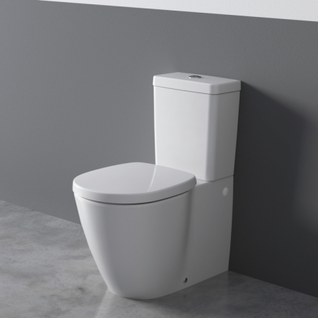 Vas wc stativ Ideal Standard Connect II AquaBlade alb lucios back to wall [5]