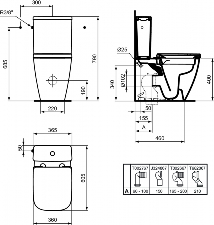 Vas wc stativ rimless plus Ideal Standard i.life S alb [3]