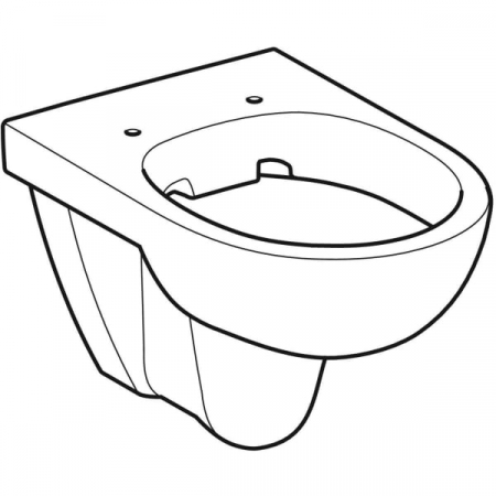 Vas wc rimless suspendat alb, Geberit Selnova, cu spalare verticala [1]