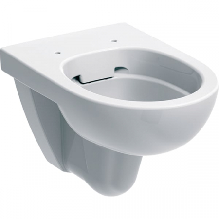 Vase WC - Vas wc rimless suspendat alb, Geberit Selnova, cu spalare verticala