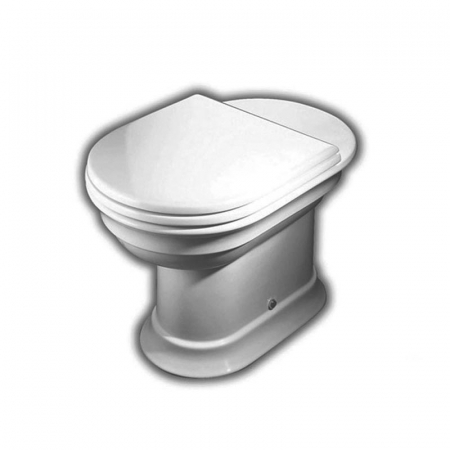 Vase WC - Vas wc stativ alb cu iesire verticala, oval, Hatria Dolcevita