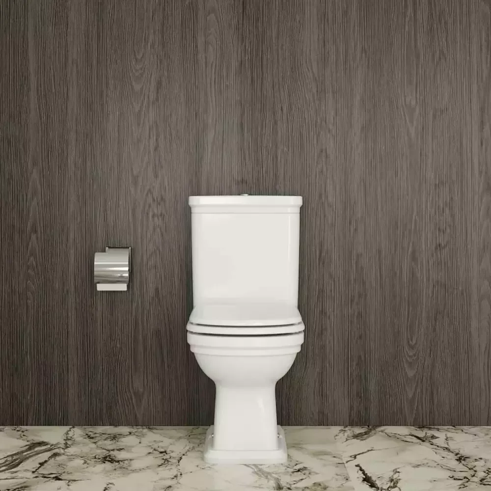 Vas WC pe pardoseală clasic Ideal Standard Calla, pentru rezervor aparent, alb lucios [1]