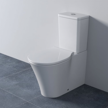 Vas wc stativ Ideal Standard Connect Air AquaBlade alb lucios back to wall cu rezervor si capac inclus [2]