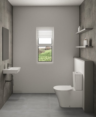 Vas wc stativ Ideal Standard Connect Air AquaBlade alb lucios back to wall cu rezervor si capac inclus [3]