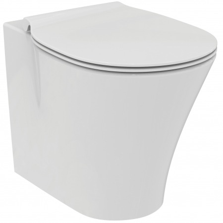 Vase WC - Vas wc stativ Ideal Standard Connect Air II AquaBlade alb lucios back to wall cu capac inclus