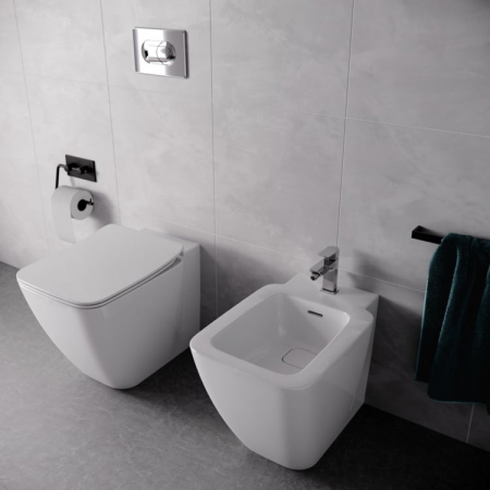 Vas wc stativ Ideal Standard Strada II AquaBlade alb lucios back to wall cu capac inclus [4]