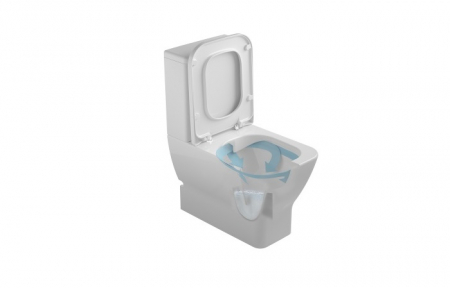 Vas wc stativ rimless back to wall Gala Emma Compact, alb [1]
