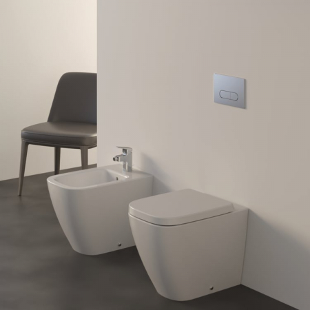 Vas wc stativ rimless plus Ideal Standard i.life B alb lucios back to wall cu capac inclus [3]