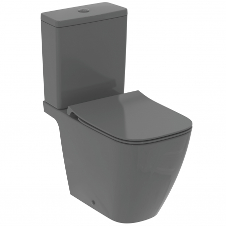 Baie - Vas wc stativ rimless plus Ideal Standard i.life B gri lucios cu rezervor si capac inclus