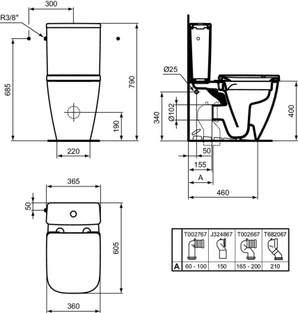 Vas wc stativ rimless plus Ideal Standard i.life S alb cu rezervor si capac inclus [6]