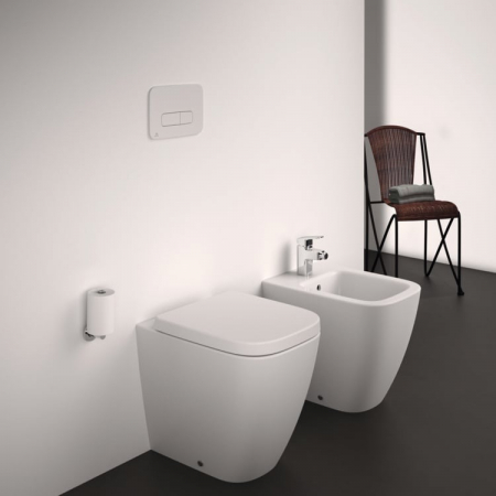 Vas wc stativ rimless plus Ideal Standard i.life S alb lucios back to wall cu capac inclus [7]