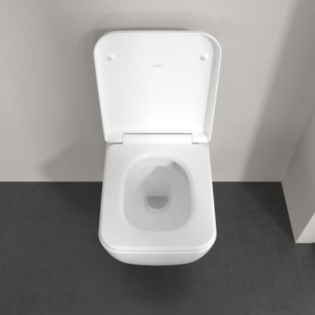 Vas wc suspendat, alb lucios, capac softclose inclus, Villeroy & Boch Skyla TwistFlush [6]