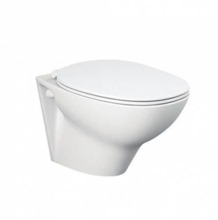 Baie - Vas wc suspendat alb lucios, rimless, rotund, RAK Morning