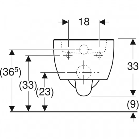 Vas wc suspendat alb oval Geberit iCon XS [2]