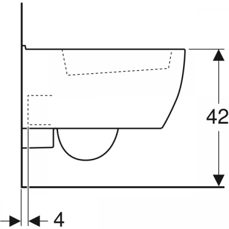 Vas wc suspendat alb oval Geberit iCon XS [3]