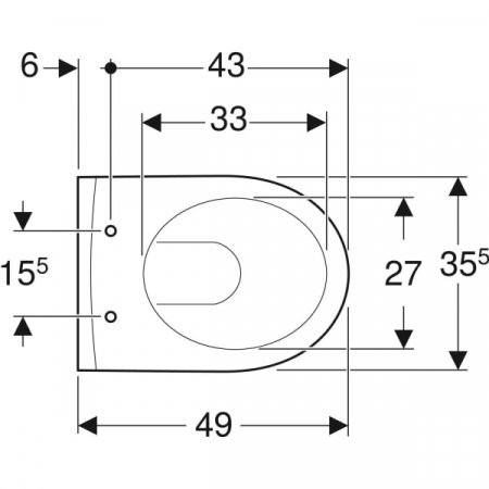 Set vas wc suspendat, forma ovala, proiectie mica, cu capac soft close, alb, Geberit iCon XS [3]