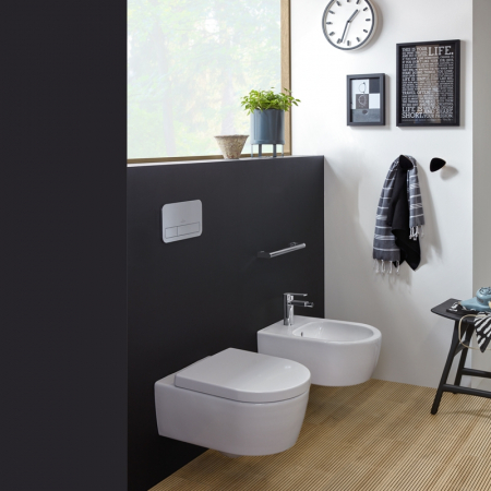 Vas wc suspendat direct flush, cu capac quick release, soft close, Avento, alb, Villeroy & Boch [1]