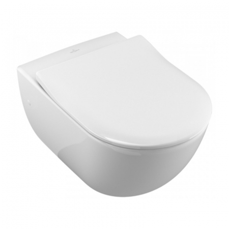 Vase WC - Vas wc suspendat direct flush, cu capac quick release, soft close, Avento, alb, Villeroy & Boch