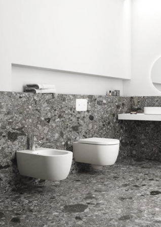 Vas wc suspendat Ideal Standard Blend Curve AquaBlade alb lucios cu capac inclus [5]