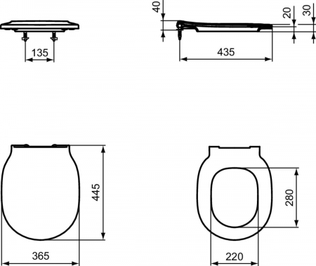 Vas wc suspendat Ideal Standard Connect Air AquaBlade negru mat cu capac soft close inclus [7]