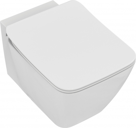 Baie - Vas wc suspendat Ideal Standard Strada II AquaBlade alb lucios cu capac soft close inclus