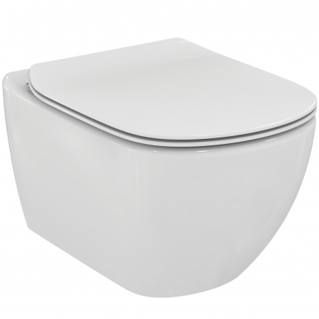Vase WC - Vas wc suspendat Ideal Standard Tesi AquaBlade alb lucios cu capac inclus